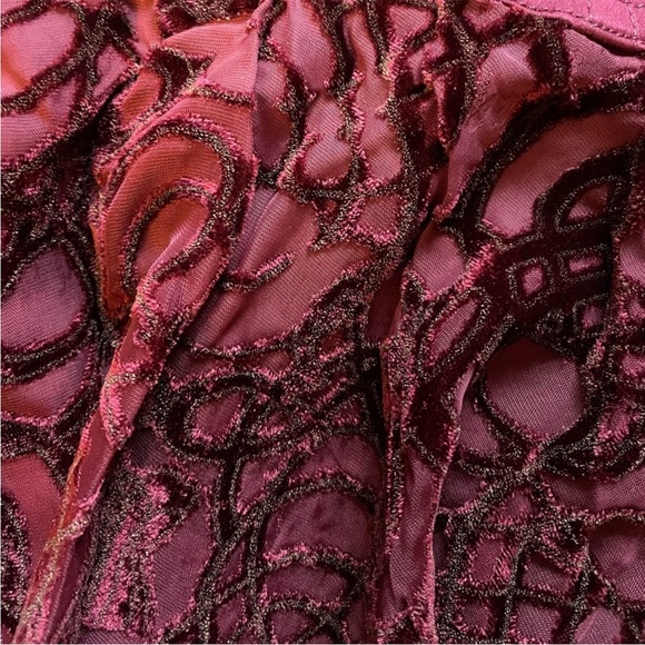 Jean Paul Gautier burgundy velvet skirt - Picture 4 of 6